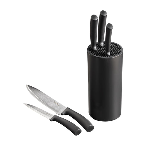 Chef Aid 5pc Soft Touch Knife Block Set