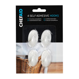 Chef Aid 4 Self-Adhesive Hooks