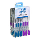 Elliott Extra Strong Soft Grip Wave Pegs 24 Pack
