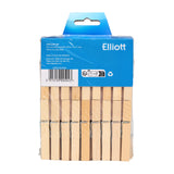 Elliott Wooden Birchwood Clothes Pegs - 72pcs