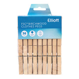 Elliott 36 Wooden Pegs