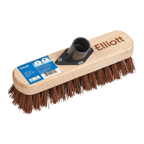 Elliott FSC¨ Deck Scrubbing Broom Head With Natural Bassine Fibres