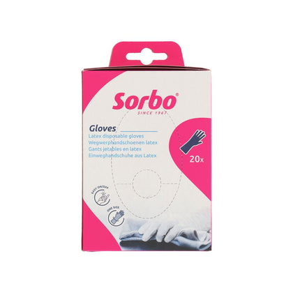Sorbo 20pc Latex Disposable Gloves