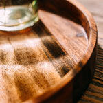 Tala Round Tray / Platter in Natural Acacia - 302x302x30mm