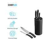 Chef Aid 5pc Soft Touch Knife Block Set