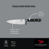 Tala Classic Chef’s Knife 15cm Stainless Steel Kitchen Knife