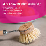 Sorbo FSC Tampico Wooden Dish Brush