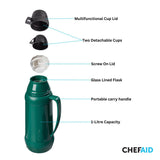 Chef Aid 1 Litre Flask with 2 Cups