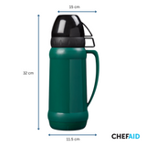 Chef Aid 1 Litre Flask with 2 Cups