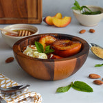 Tala Small Bowl in Lacquered Acacia - 155x155x55mm
