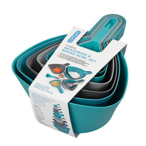Chef Aid Contain 9 piece Mixing/Measuring Set