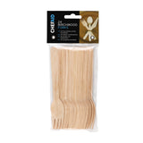 Chef Aid Wooden Cutlery Pack Of 24 Forks