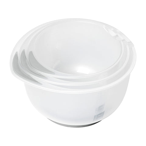 Chef Aid Contain Triple mixing bowl with non-slip base (2.5Lt - 2Lt - 1.5Lt)