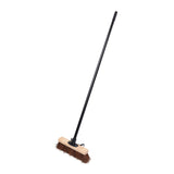 Elliotts Wooden Broom 25cm FSC - Bassine Bristles + 118cm Metal Handle Ti 19