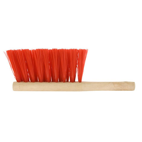 Elliott FSC¨ Wooden Hand Brush With Stiff Red Synthetic Fibres