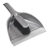 Elliott Basic Dustpan & Brush Soft Fibres Silver