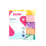 Sorbo Microfibre Cloths Pastel Prints 5pcs
