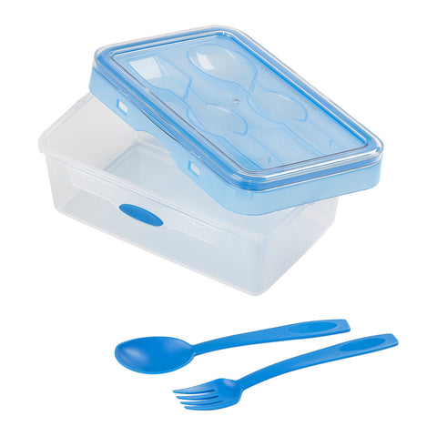 Tala Push & Push Food Storage Container with Cutlery 1100ml