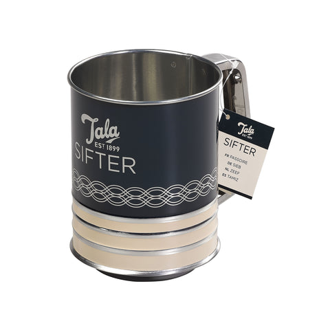 Indigo and Ivory Flour Sifter