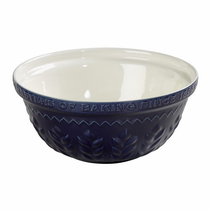 Indigo and Ivory Corn Design 30cm Mixing bowl