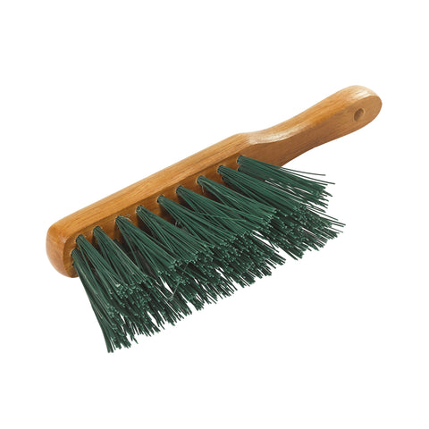 28cm Hand Brush Natural Varnish Green Fibres