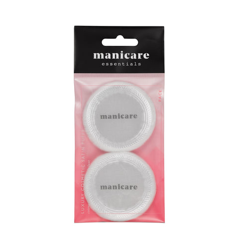 Manicare 2 Luxury Cosmetic Satin Puffs