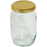 Tala 900 g Round Pickling Jar with Gold Screw Top Lid