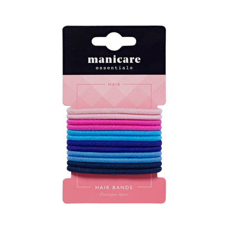 Manicare - 12 Hair Bands (Assorted Colours)