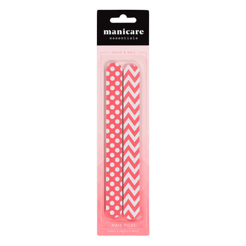 Manicare 2 Nail Files Patterned