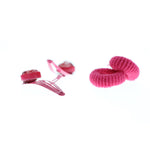 Manicare LTBD 2 ELASTICS & 2 SNAP HEART SNAP CLIPS (PINK)