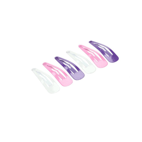 Manicare LTBD 6 SNAP CLIPS (WHITE - PURPLE - PINK)