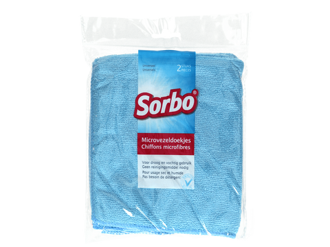 Sorbo 2 Pack Microfibre Cloths