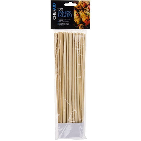 Chef Aid 100 25cm Bamboo Skewers
