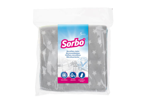 Sorbo 5 Pack Microfibre Cloths