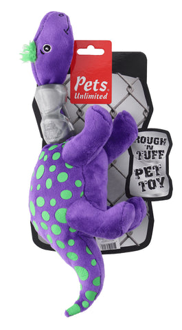 Ruff and Tuff 202146 Plush and TPR Rubber Toy - Dino