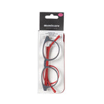 Manicare Reading Glasses +1 Rounded Red/Grey